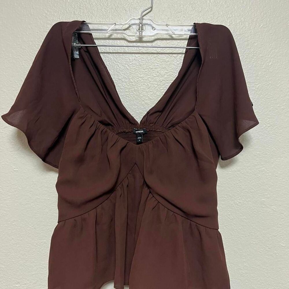 Unbranded Women's Brown Crop-top
